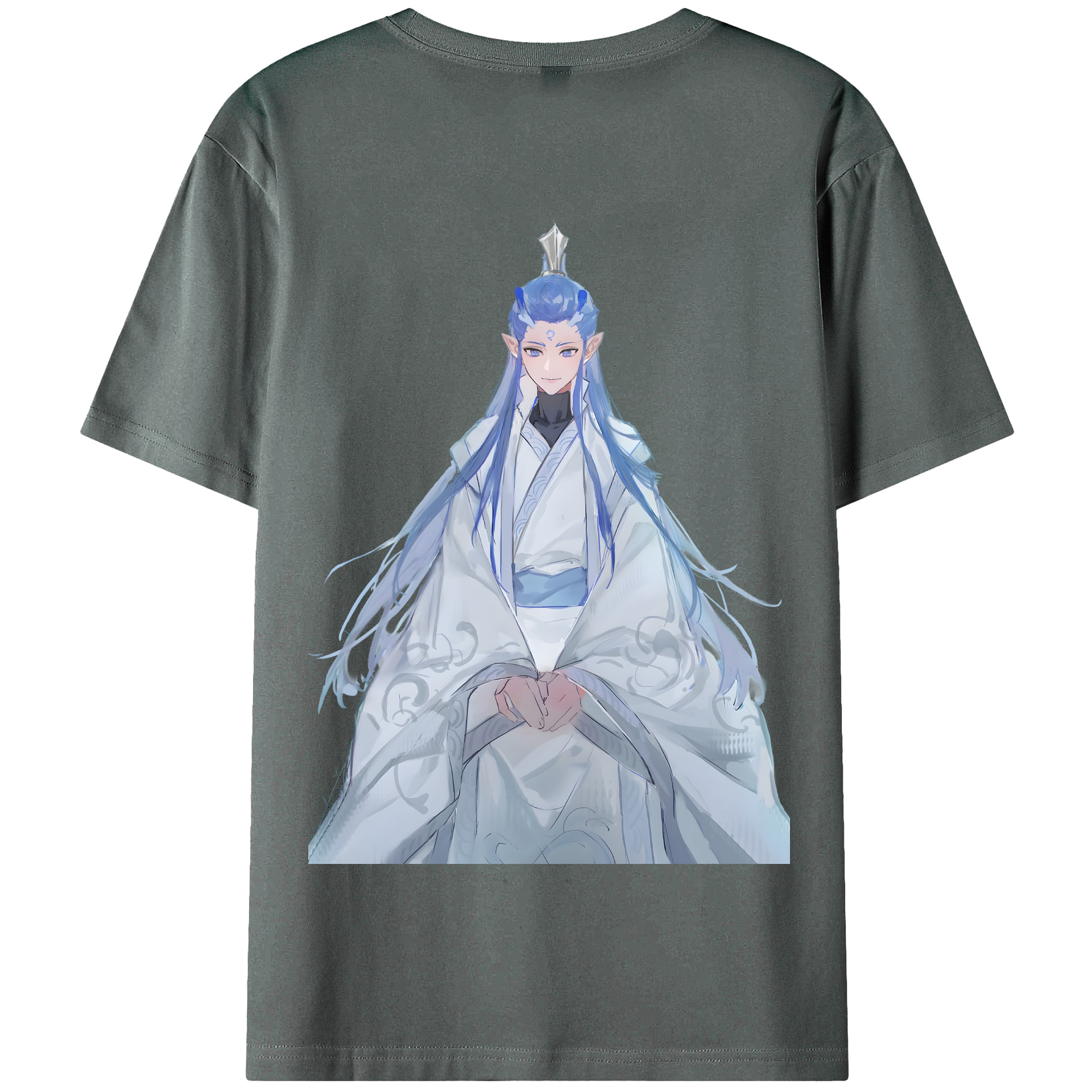 （画像用） Ne Zha 2 ナタ 魔童の大暴れ 綿100％半袖Tシャツ（背面プリント）